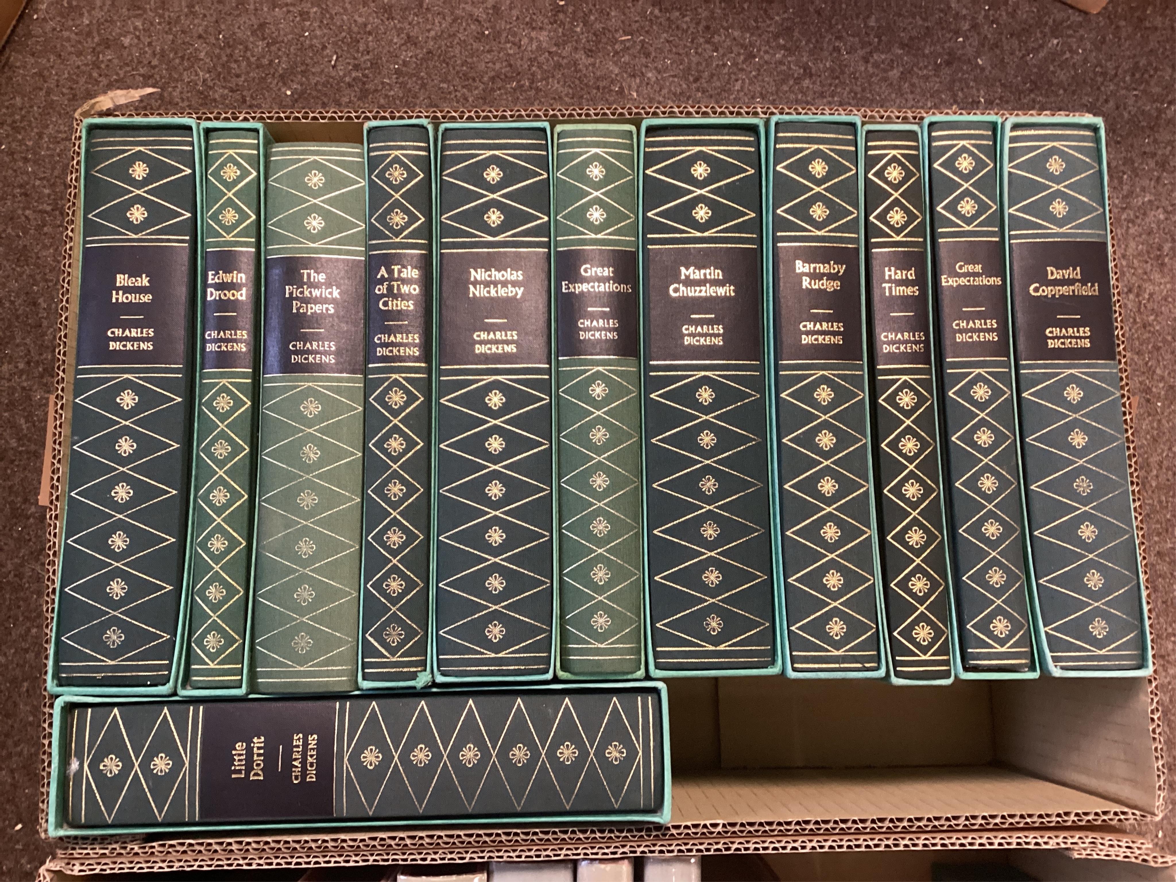 Folio Society: Surtees 1950s (10), Charles Dickens (12), Oscar Wilde - Stories, Plays, Essays (3) and Christmas Books (4)